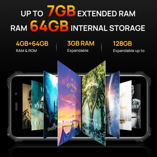 FOSSiBOT F101 123dB Speaker 10600mAh Large battery 4GB+64GB Android 12 Rugged Phone - Image 6