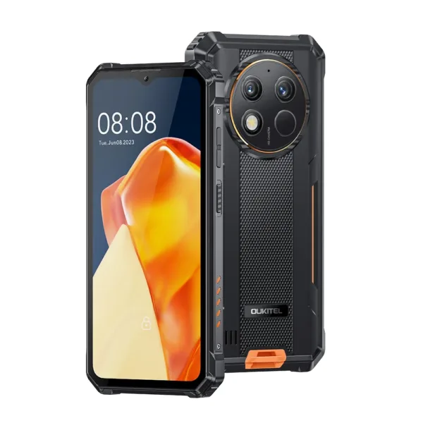 Oukitel WP28 Rugged Phone 6.52‘’ HD+ 10600mAh 8GB+256GB Android13 48MP Camera