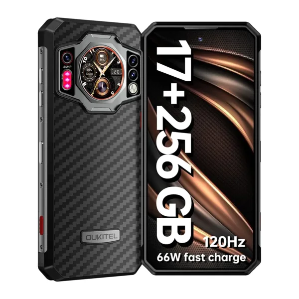 Oukitel WP21 Rugged Smartphones 6.78Inch FHD Night Vision 9800mAh Android 12 Mobile Phone 64MP Camera Helio G99 12GB+256GB Phone