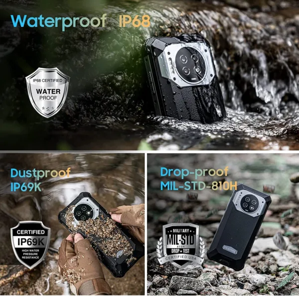 Oukitel WP19 Rugged Phone Night Vision, 21000 mAh, Smartphone, 8GB, 256GB, 64M Camera, Cell phone, 90 Hz Helio G95 Mobile Phone - Image 6