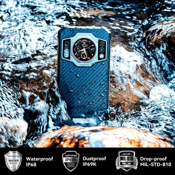 Oukitel WP21 Rugged Smartphones 6.78Inch FHD Night Vision 9800mAh Android 12 Mobile Phone 64MP Camera Helio G99 12GB+256GB Phone - Image 7