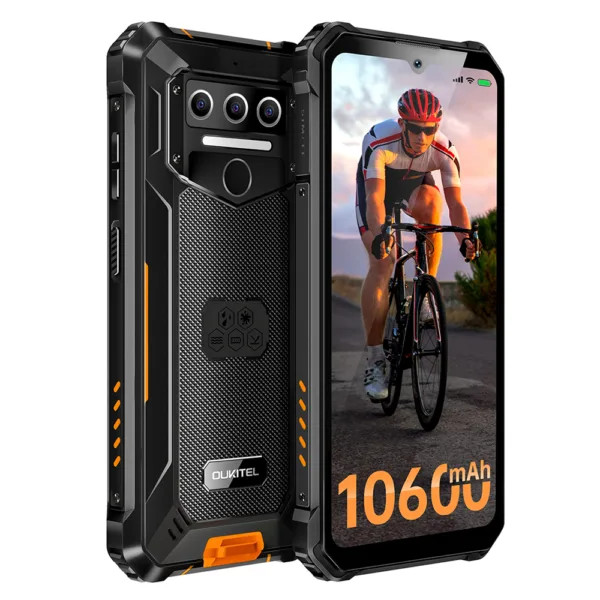Oukitel WP23 Rugged Smartphones 6.52 Inch HD Display Octa Core 4GB+64GB 10600mAh Large Battery 13MP Camera 4G Mobile Phones NFC