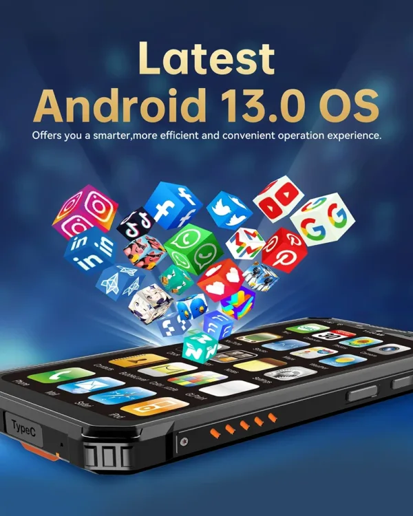 Oukitel WP23 Rugged Smartphones 6.52 Inch HD Display Octa Core 4GB+64GB 10600mAh Large Battery 13MP Camera 4G Mobile Phones NFC - Image 3