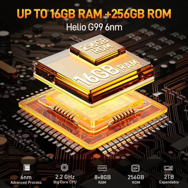 Ulefone Armor 21 Rugged Phone 16GB RAM 256GB ROM Smartphone Android 13 G99 moblie phone 64MP 9600mAh 4G Cellular - Image 2