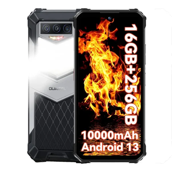 Oukitel WP26 Rugged Phone MTK P90 10000mAh 48MP+20MP Night Camera 8GB RAM 256GB ROM