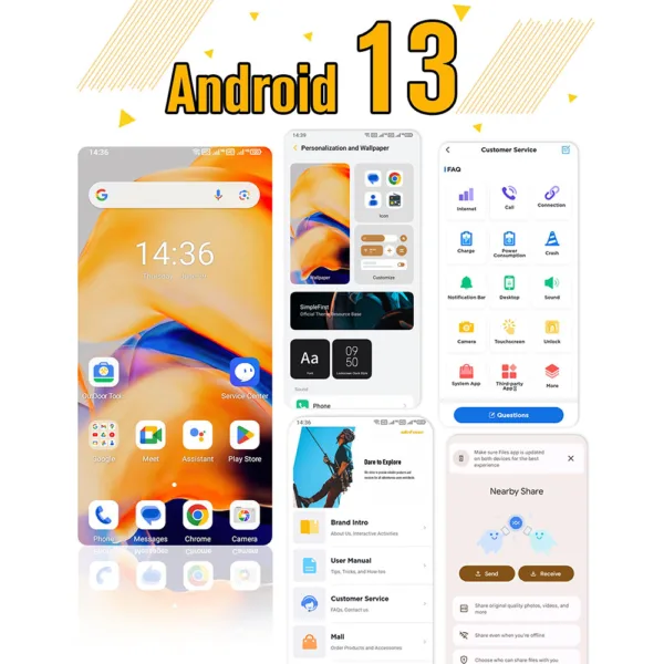 Ulefone armor X13 4G Rugged Smartphone unlocked Android Mobile Phone - Image 8
