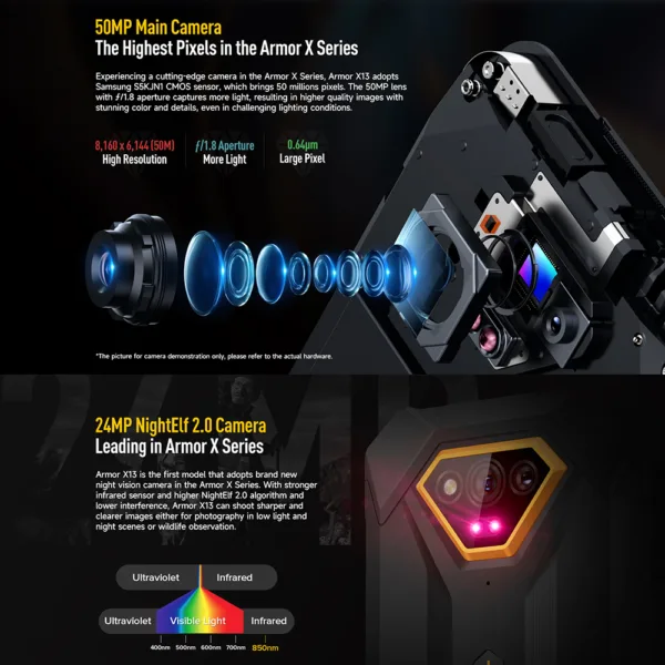 Ulefone armor X13 4G Rugged Smartphone unlocked Android Mobile Phone - Image 4