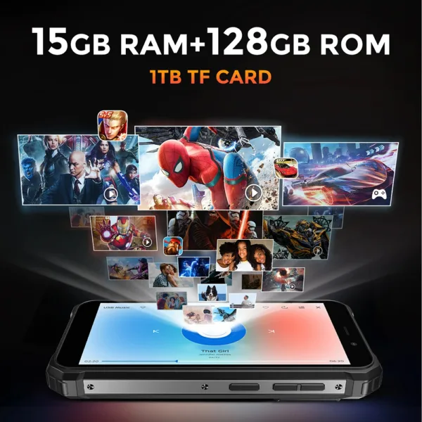 FOSSiBOT F101 PRO 8GB 128GB Smartphone 10600mAh 18W Fast Charge Mobile Phone 24MP 5.45'' HD+ Display Android 13 OS Cellphone - Image 4