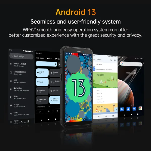 Oukitel WP32 Rugged Smartphone 5.93" FHD+ Display Android 13 Unisoc Tiger T606 4GB 128GB 6300mAh 20MP Camera NFC 4G Cellphone - Image 3