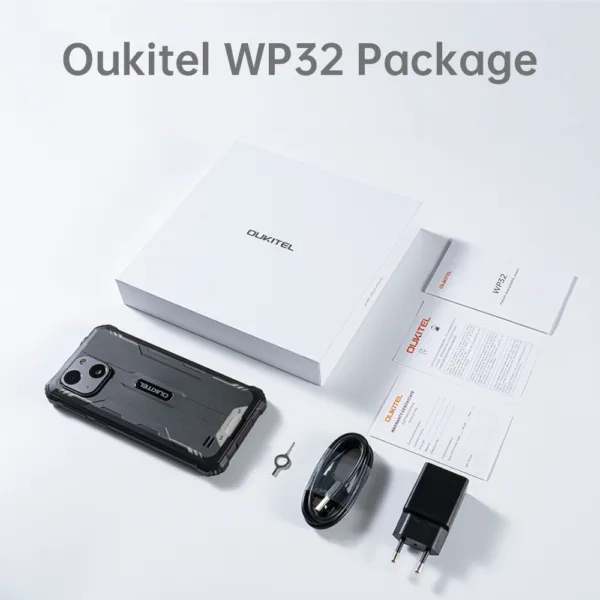Oukitel WP32 Rugged Smartphone 5.93" FHD+ Display Android 13 Unisoc Tiger T606 4GB 128GB 6300mAh 20MP Camera NFC 4G Cellphone - Image 6